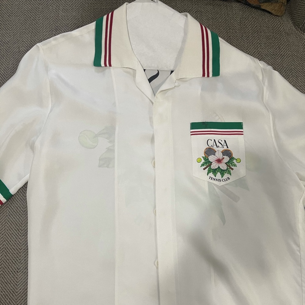 Casablanca silk shirt and shorts. Together or sep